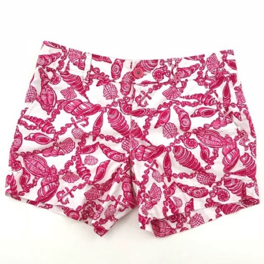 Lilly Pulitzer pink shell jubilee shorts
